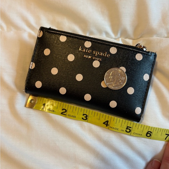 Kate Spade B&W Polka Dot Wallet - Picture 2 of 8